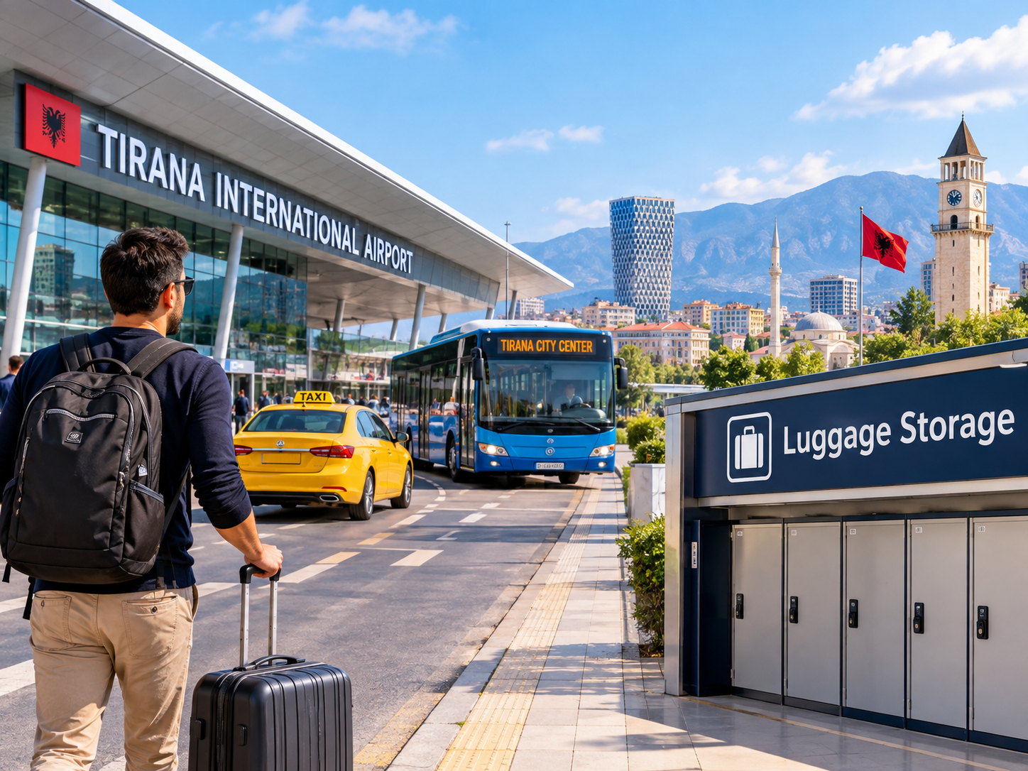You are currently viewing How to Get From Tirana Airport to the City Center (and Where to Store Your Bags)